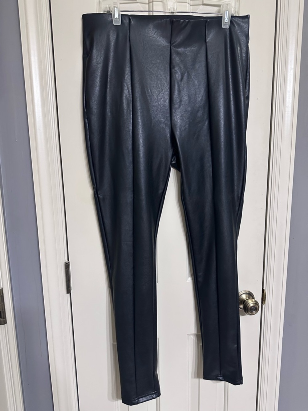Fashion Nova Black Faux Leather Leggings